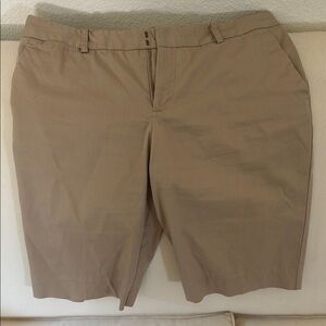Mossimo Supply Co Tan Bermuda Shorts Classic Design